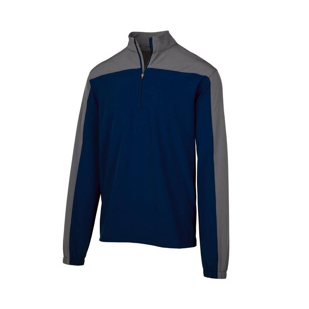 Chaqueta Mizuno Comp Long Sleeve Batting Hombre Azul Marino Outlet SHUK-25801